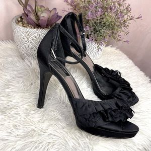 White House Black Market Satin Heels